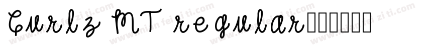Curlz MT regular字体转换